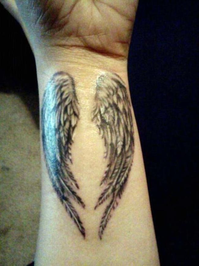 Koleksi corak tatu sayap malaikat yang sangat panas1