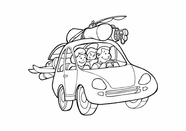 Résumé des images de coloriage de voiture pour les bébés