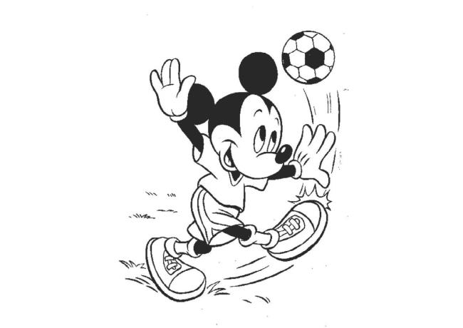 Collection of the most beautiful Mickey Mouse coloring pictures