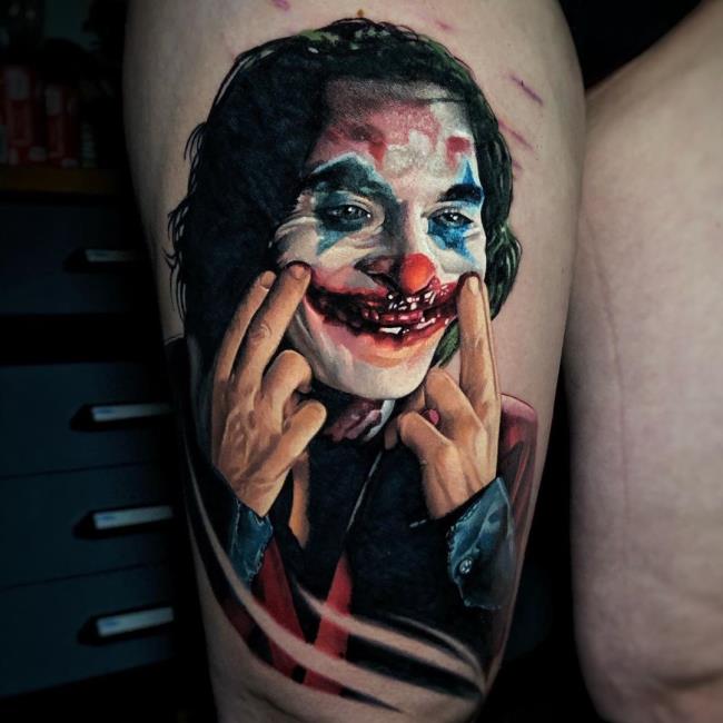 Sammlung von Joker-Tattoo-Mustern voller Geheimnisse und äußerst attraktiv