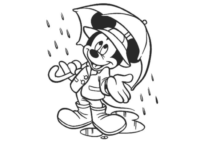Collection of the most beautiful Mickey Mouse coloring pictures