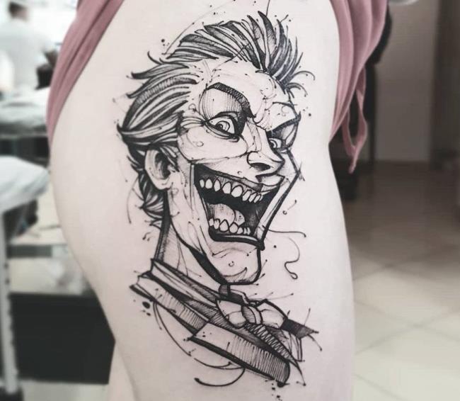 Koleksi corak tatu Joker yang penuh dengan misteri dan sangat menarik