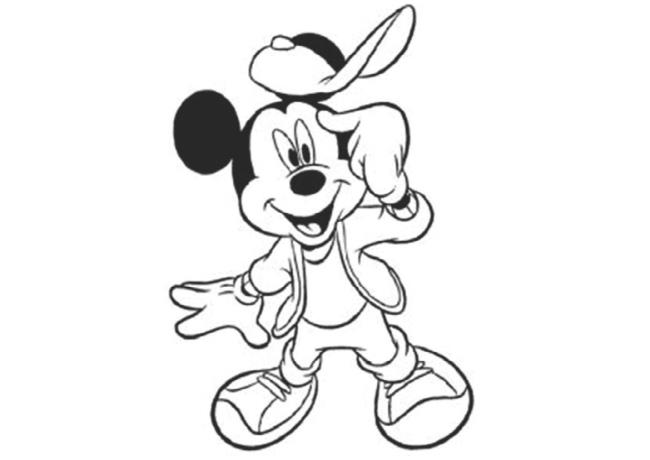 Koleksi gambar mewarnai Mickey Mouse paling indah