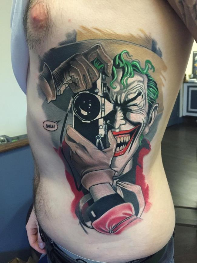 Sammlung von Joker-Tattoo-Mustern voller Geheimnisse und äußerst attraktiv