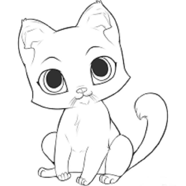 Collection of the most beautiful cat coloring pictures