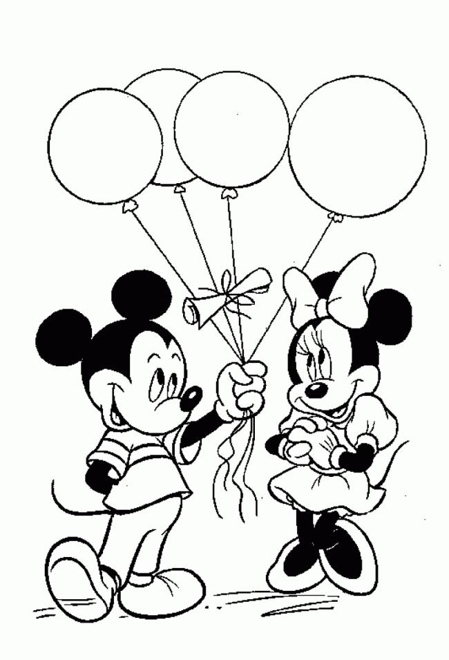 Koleksi gambar mewarnai Mickey Mouse paling indah