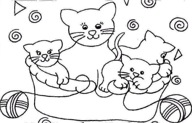 Collection of the most beautiful cat coloring pictures