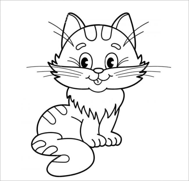 Collection of the most beautiful cat coloring pictures