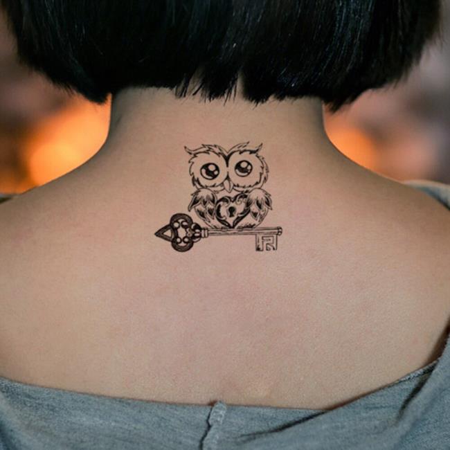 Koleksi pola tato burung hantu yang sangat unik