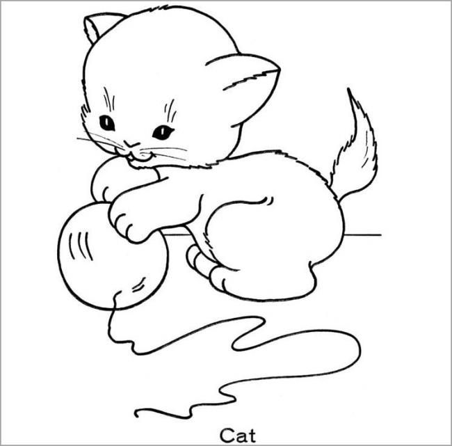 Collection of the most beautiful cat coloring pictures