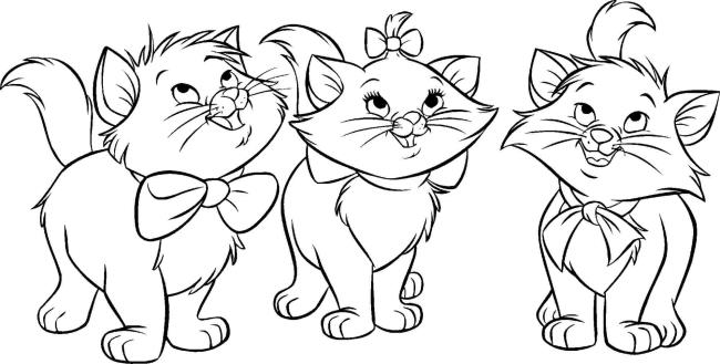 Collection of the most beautiful cat coloring pictures