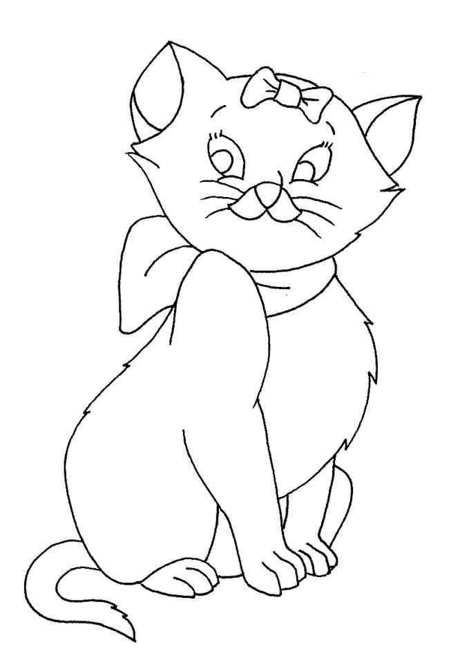 Collection of the most beautiful cat coloring pictures