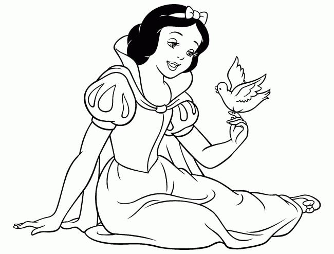 Summary of the picture painted princess snow white