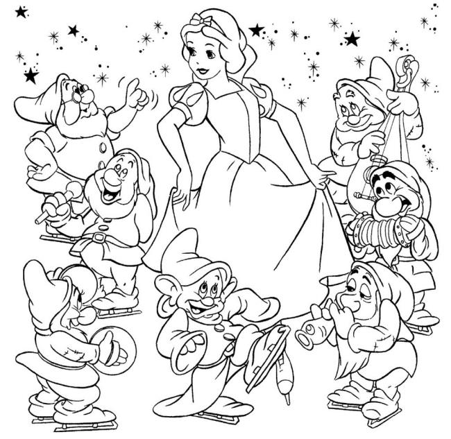 Resumo da imagem pintada princesa branca de neve