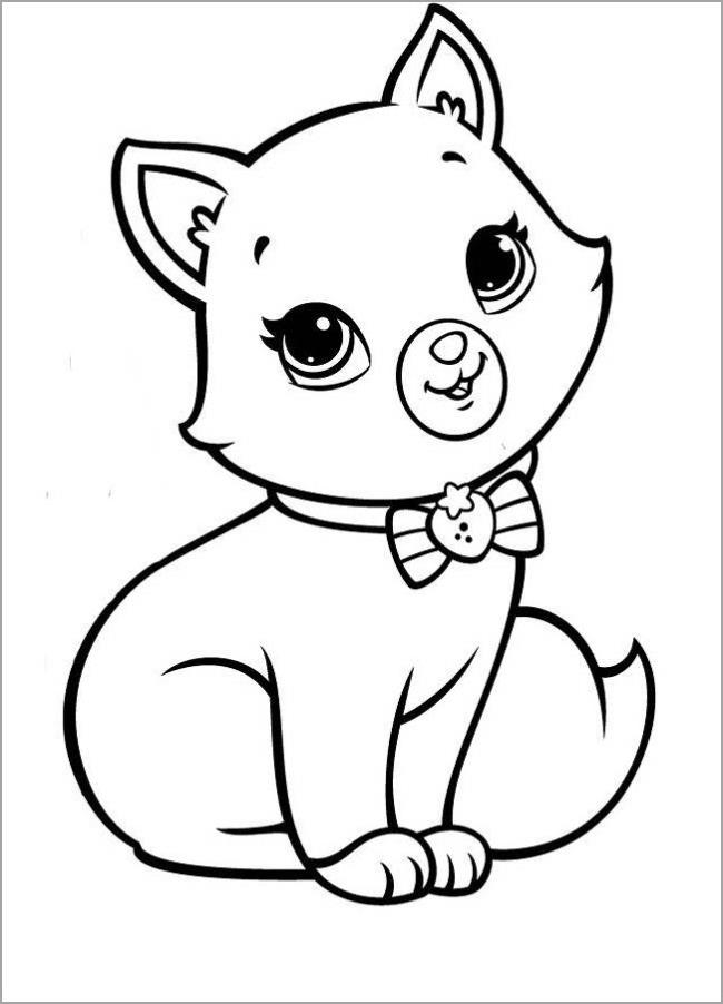 Collection of the most beautiful cat coloring pictures