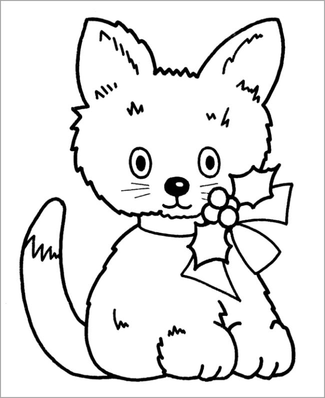 Collection of the most beautiful cat coloring pictures