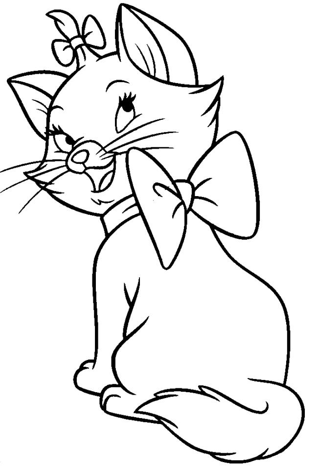 Collection of the most beautiful cat coloring pictures