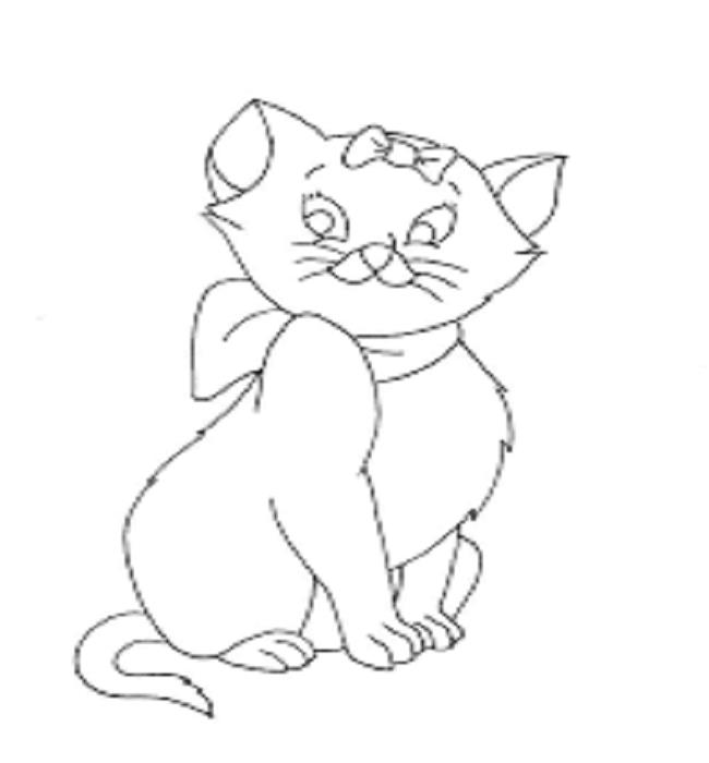 Collection of the most beautiful cat coloring pictures