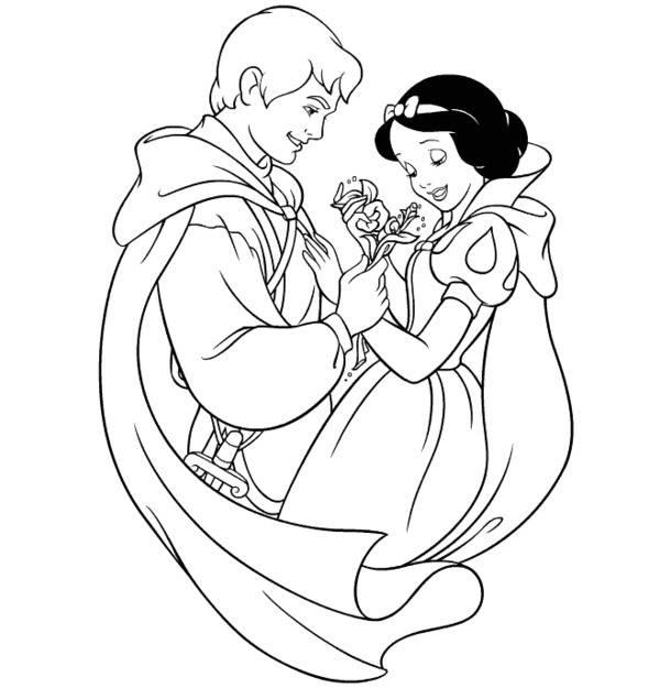 Summary of the picture painted princess snow white