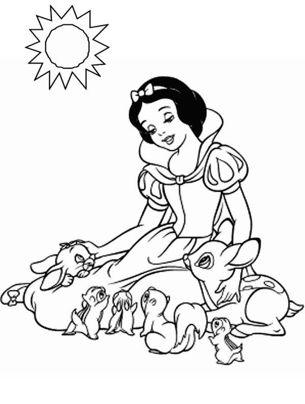 Résumé de l'image peinte princesse blanche neige