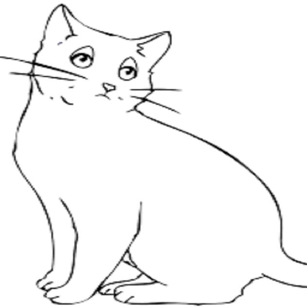 Collection of the most beautiful cat coloring pictures