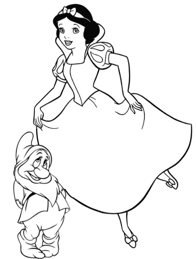 Resumo da imagem pintada princesa branca de neve