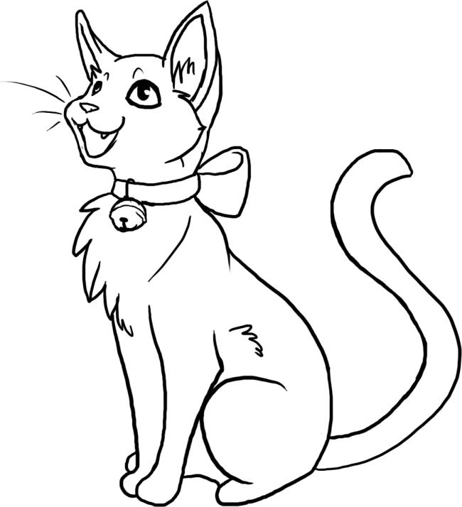 Collection of the most beautiful cat coloring pictures