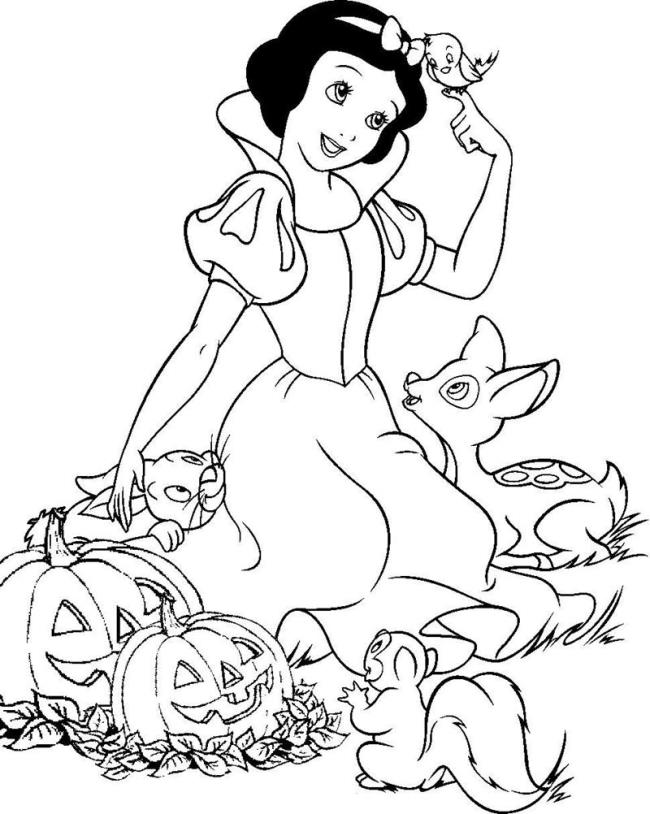 Summary of the picture painted princess snow white