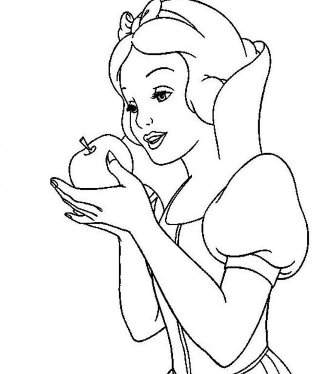 Summary of the picture painted princess snow white