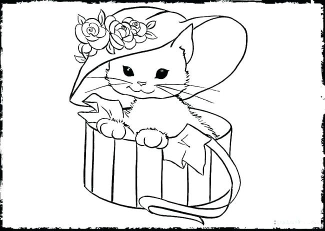 Collection of the most beautiful cat coloring pictures