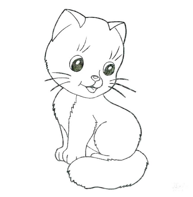 Collection of the most beautiful cat coloring pictures