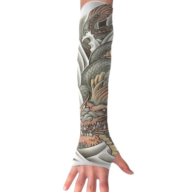 Collection of 50 dragon tattoo patterns on the arm