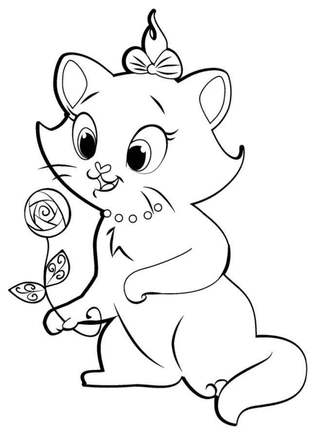 Collection of the most beautiful cat coloring pictures