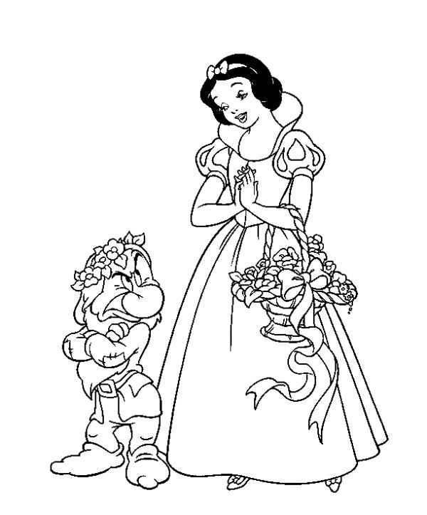 Resumo da imagem pintada princesa branca de neve