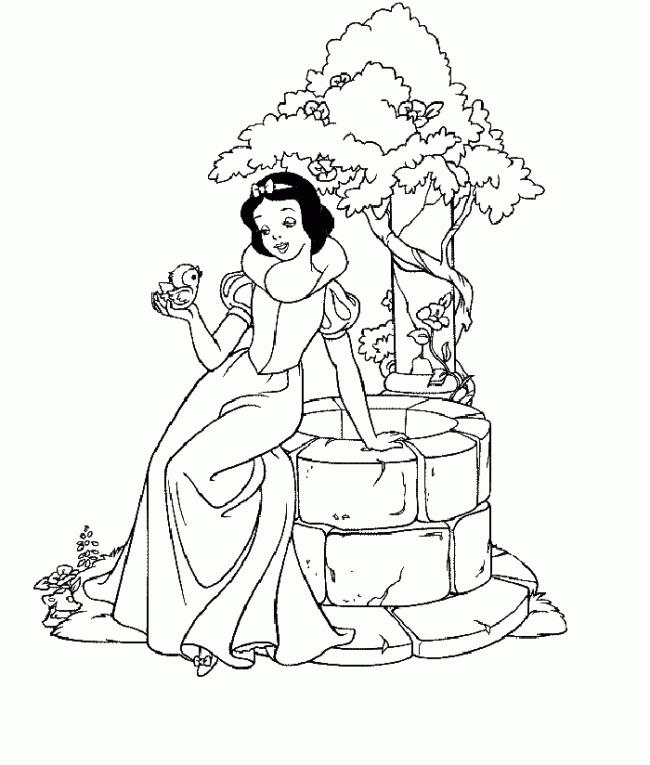 Summary of the picture painted princess snow white