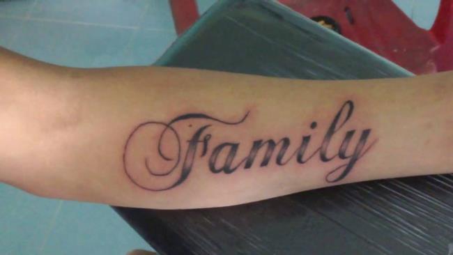 Sammlung von Familien-Tattoos, Familie ist für immer besonders bedeutungsvoll