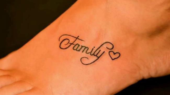 परिवार के टैटू का संग्रह, परिवार हमेशा के लिए विशेष रूप से सार्थक है