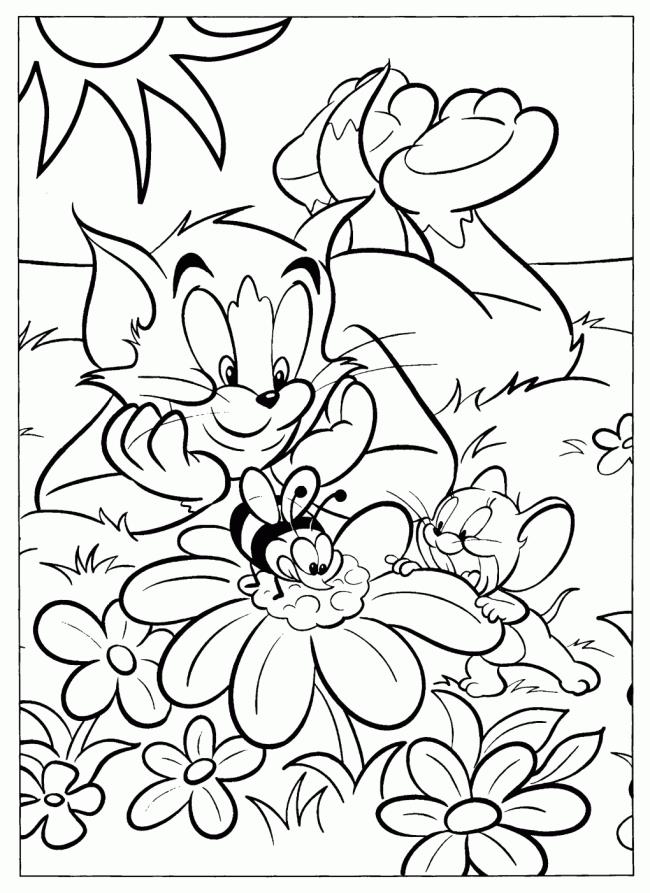 Collection of the most beautiful coloring pictures Tom and Jerry for kids
