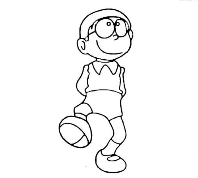 Colección de los más bellos dibujos de Nobita para colorear