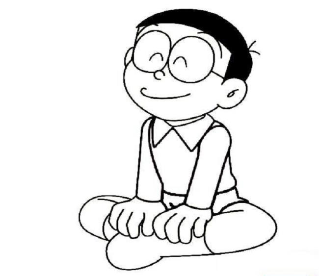 Koleksi gambar mewarnai Nobita paling indah