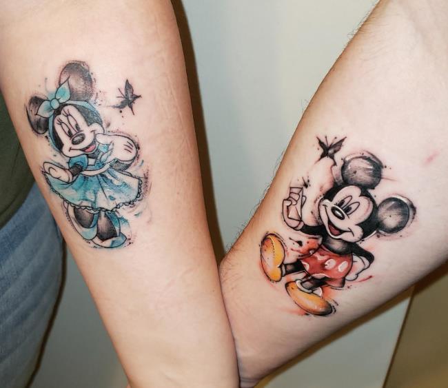Sammlung von Paar Tattoos-Paar Tattoos