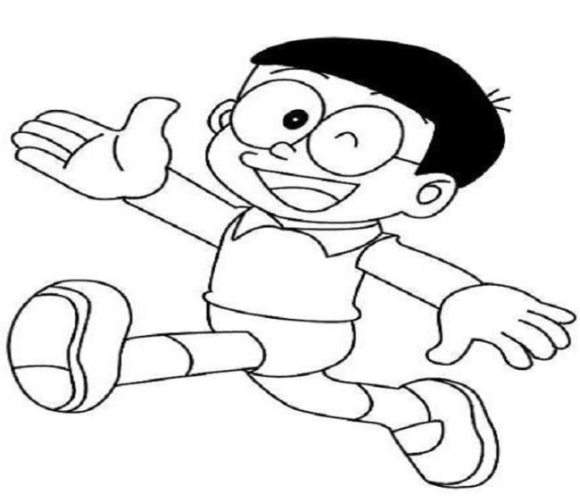 Koleksi gambar mewarna Nobita yang paling indah