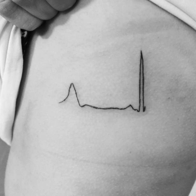 Empfehlen Sie mehr als 50 äußerst aussagekräftige Herzfrequenz-Tattoo-Muster