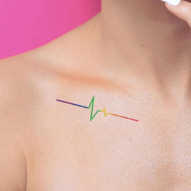 50+ son derece anlamlı kalp atış hızı dövme desenleri tavsiye