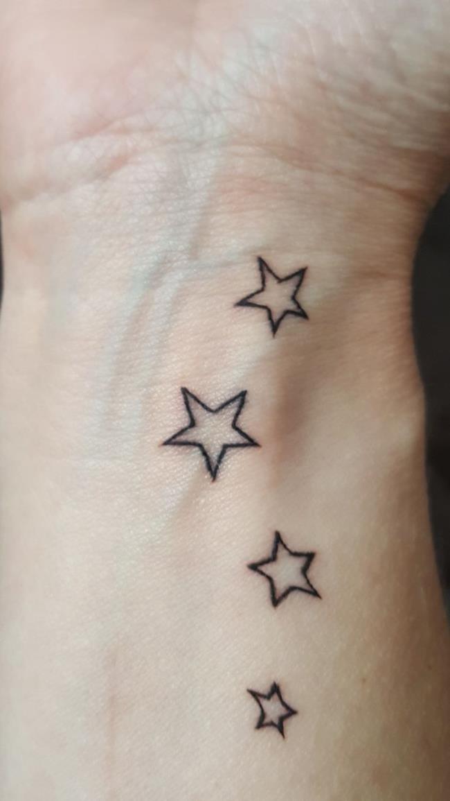 Collection de mignons petits motifs de tatouage d'étoile