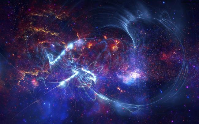 सबसे खूबसूरत परिदृश्य एनीमे आकाशगंगा का संश्लेषण