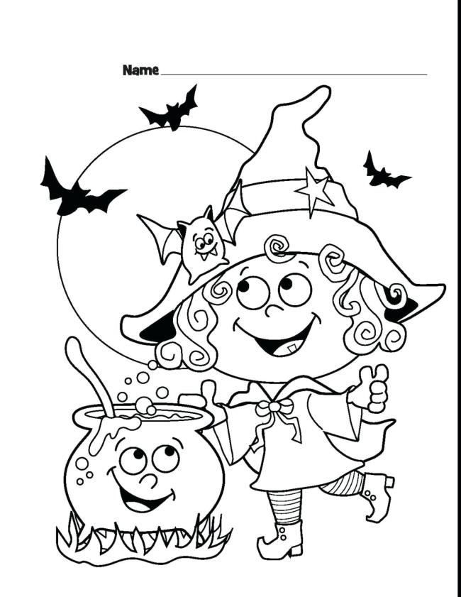 Koleksi halaman mewarnai Halloween untuk anak-anak