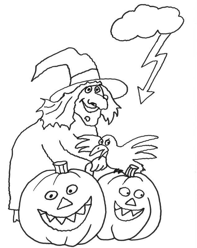Colecție de pagini de colorat de Halloween pentru copii