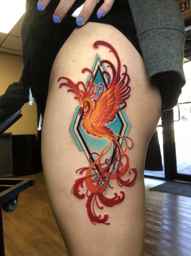 Koleksi pola tato phoenix eksklusif untuk Anda