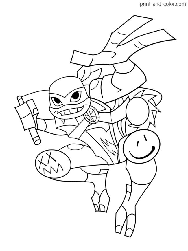 Collection of super cute Ninja turtle coloring pictures for kids